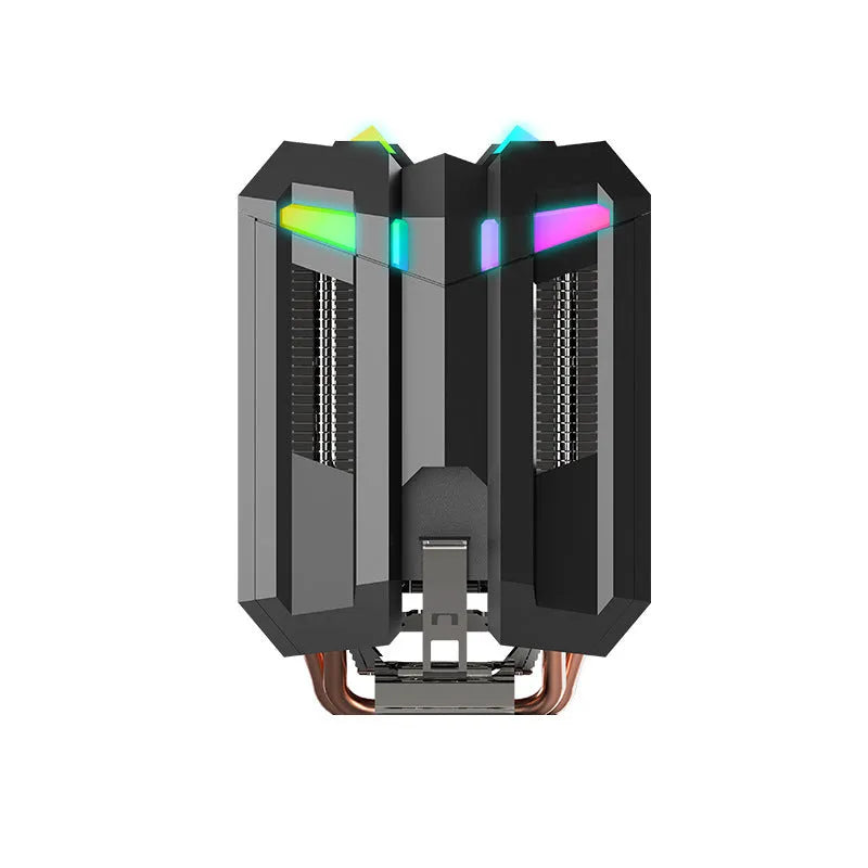 T400 CPU cooler with four copper heatpipes and ARGB fan for desktop PC