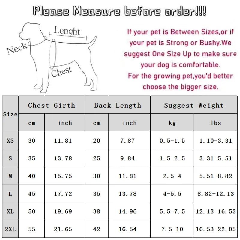 White rainbow striped knitted pet sweater for cats and dogs, soft core yarn, sizes XS to XL