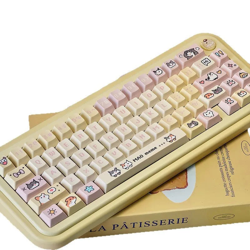 Theme Sublimation Pixel Hakimi Key Cap PBT mechanical keyboard keycap with pixel art in Hakimi original factory colour