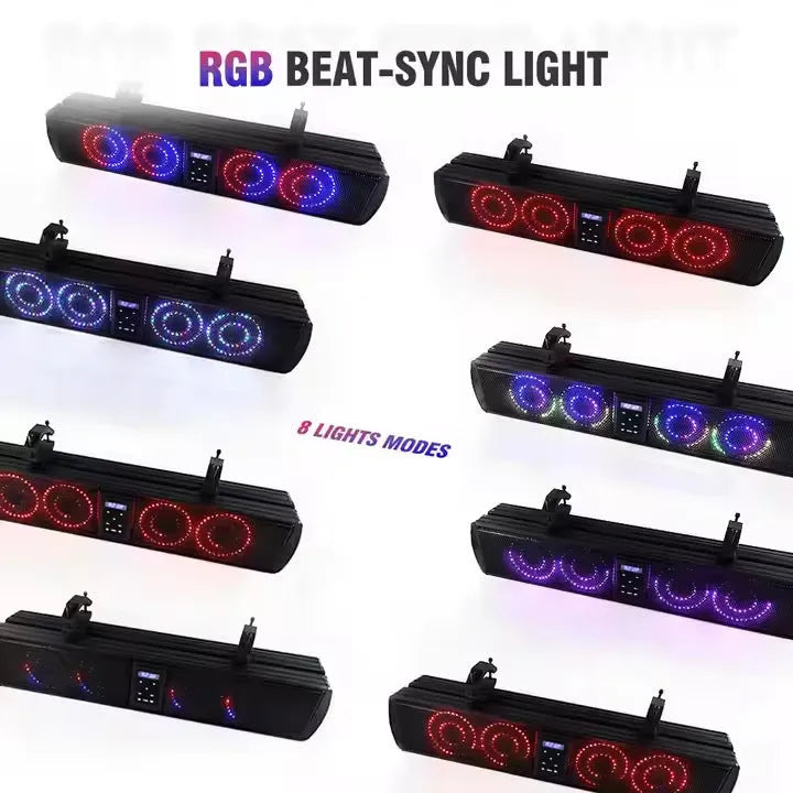 Personalized beach car strip Bluetooth audio belt system for golf carts and ATVs