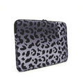 Leopard print laptop sleeve with anti-shock protection for 13-inch to 16-inch computers