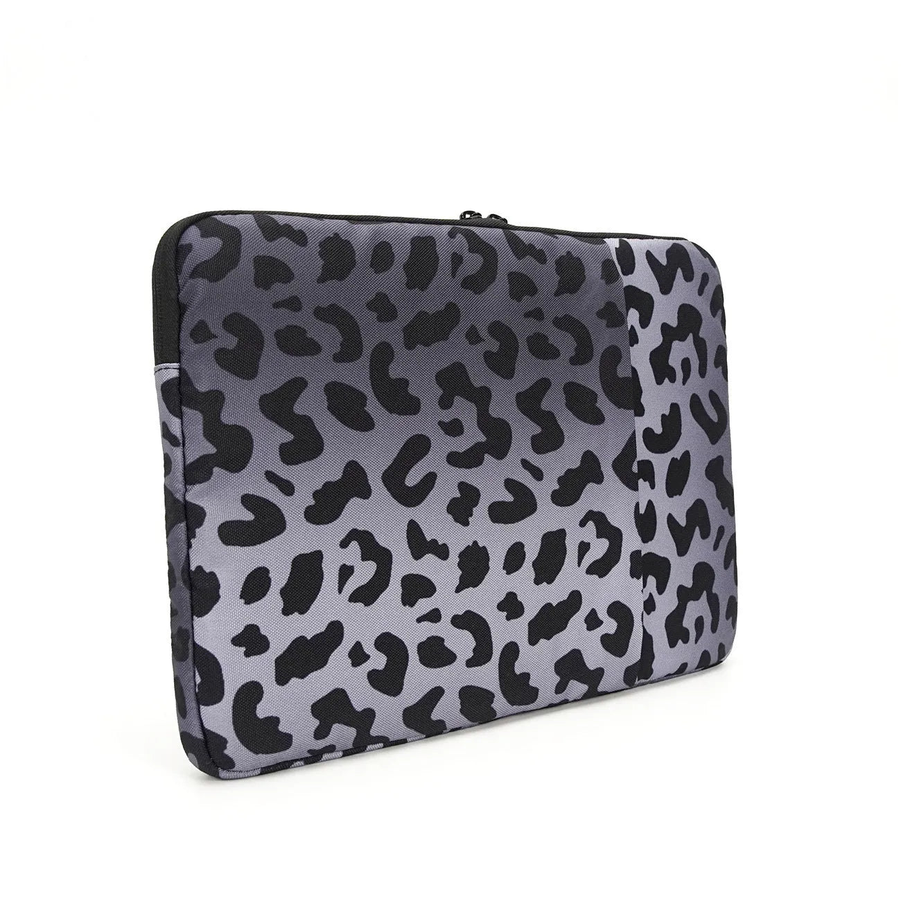 Leopard print laptop sleeve with anti-shock protection for 13-inch to 16-inch computers