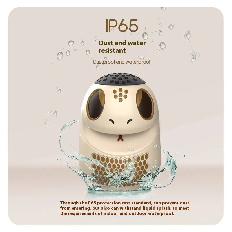 TK900 White wireless Bluetooth speaker with LED lighting on compact plastic housing