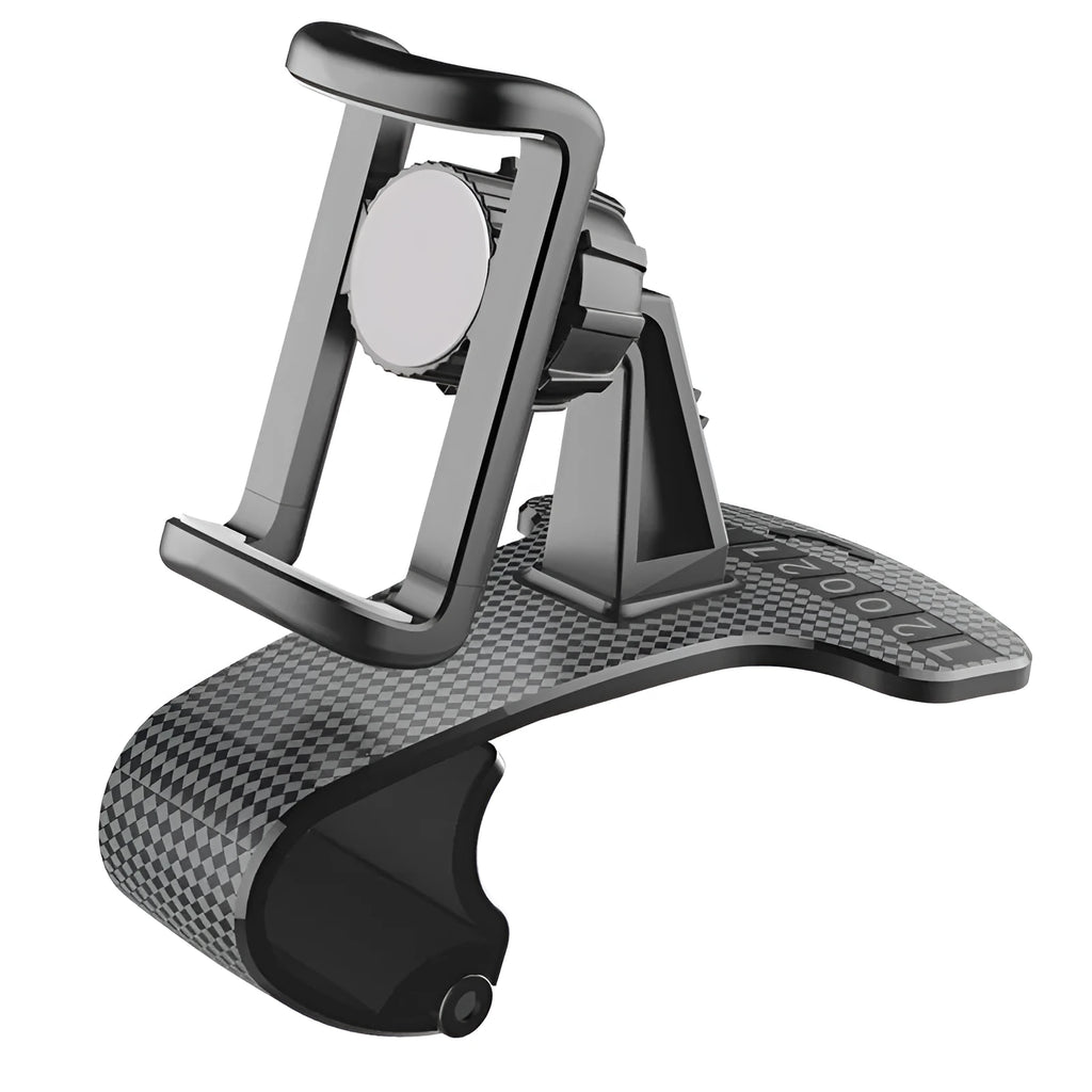 Black adjustable 360-degree rotating car phone stand for smartphones