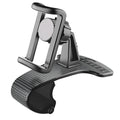 Black adjustable 360-degree rotating car phone stand for smartphones