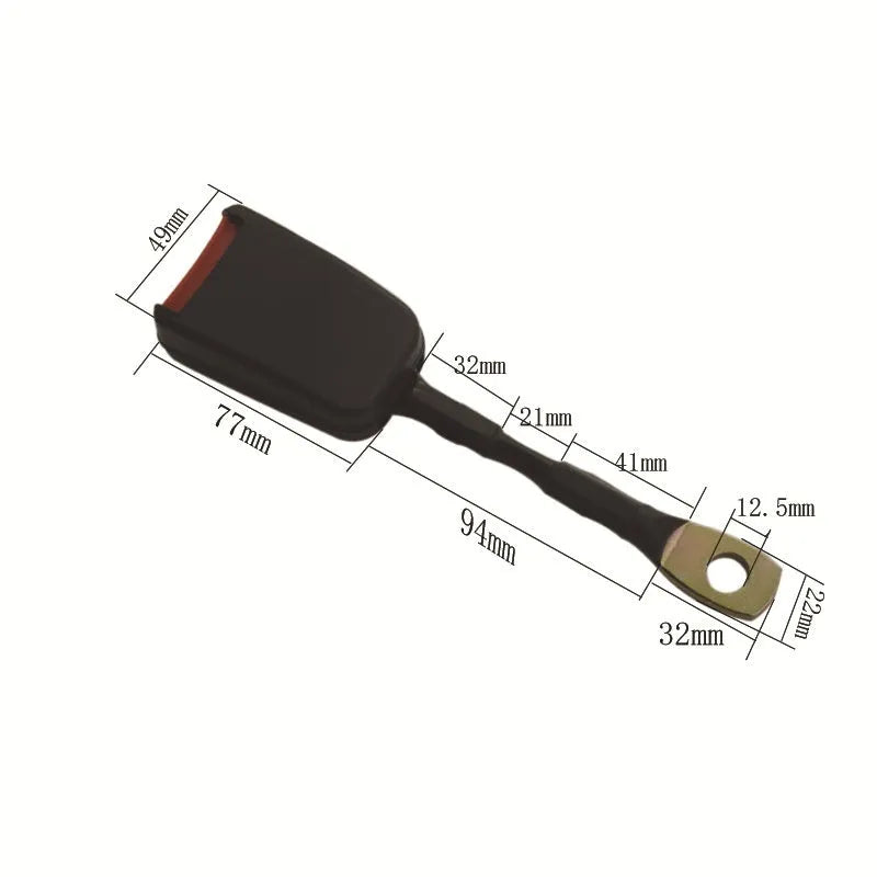 20cm long steel wire automotive seat belt buckle replacement part