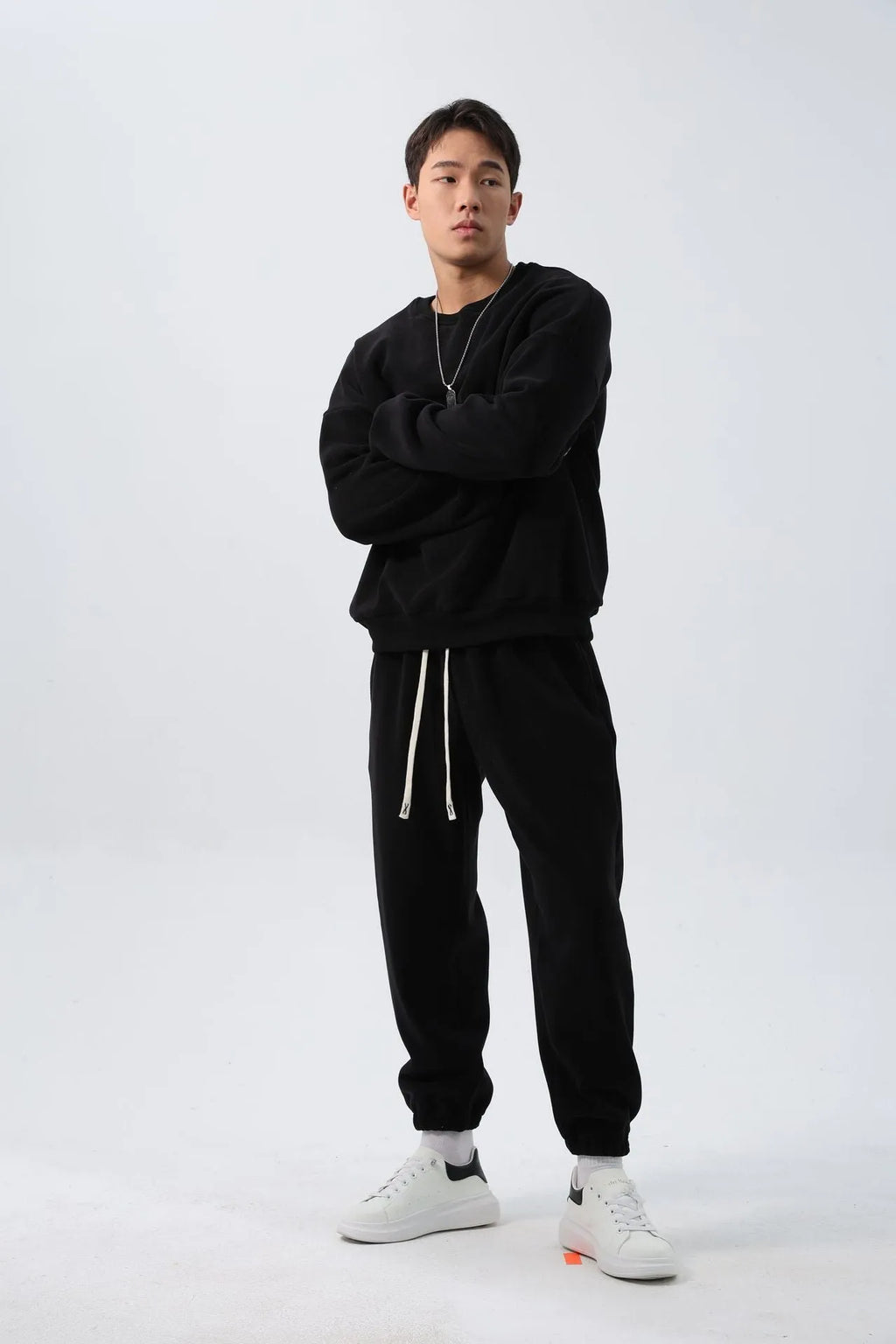 Men's polar fleece sports suit with double-sided shake design in winter colours