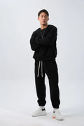Men's polar fleece sports suit with double-sided shake design in winter colours