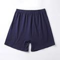 Men's solid colour high-waist boxer shorts in modal fabric showing colour options and sizing