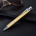 Slim metal refillable jet pen lighter with windproof flame in choice of six colours