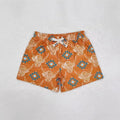 Boys' straight-leg polyester sports shorts in a fifth pants length, shown in one of six available colours.