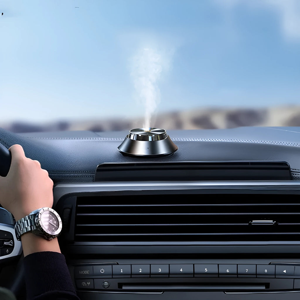 Black butterfly design car aromatherapy air purifier with USB cable and 50ml essential oil bottle