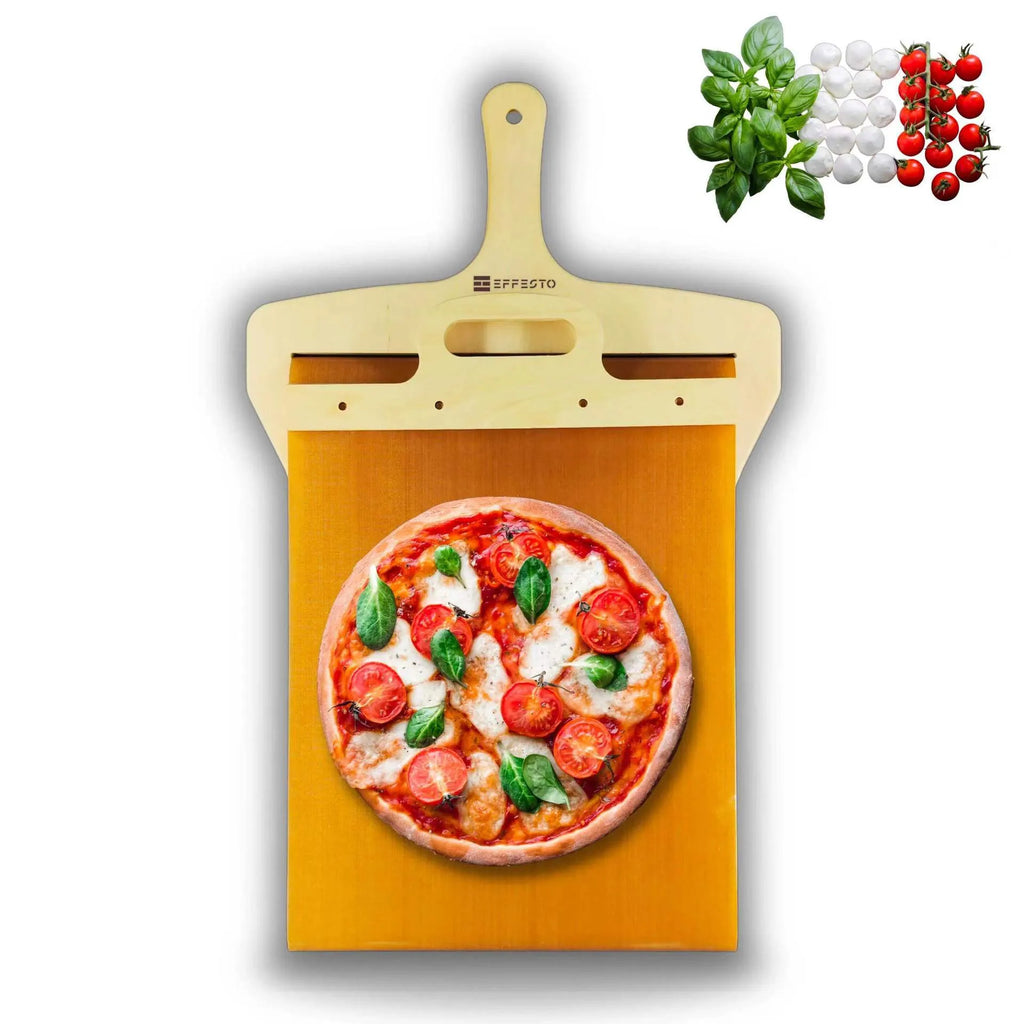 Food-grade PP pizza transfer shovel with non-stick surface measuring 55cm by 35cm