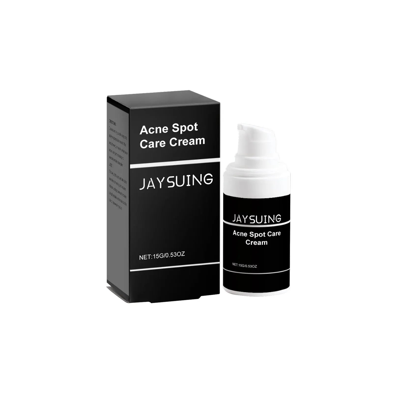 15g jar of hydrating acne cream with mint, tea tree oil and aloe ingredients