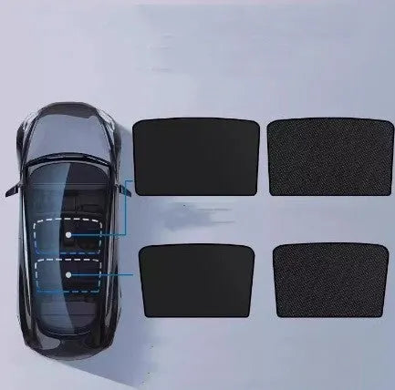 Ice crystal pattern vehicle skylight sun visor with silver tape construction for thermal insulation