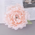 Silk simulation peony flower head decoration in multiple colours for wedding and home use