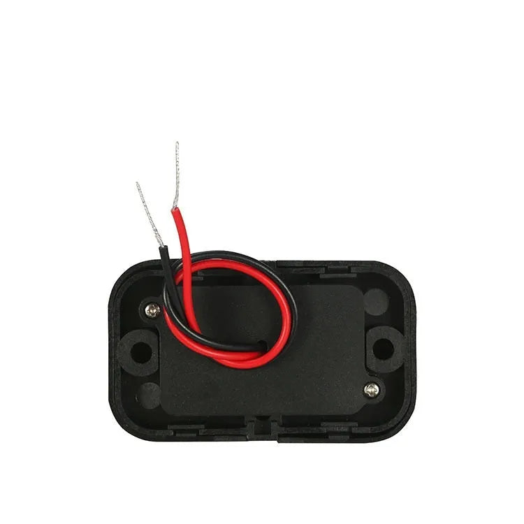 Black QC3.0 modified car charger with TYPE-C interface for 36W fast charging in vehicles