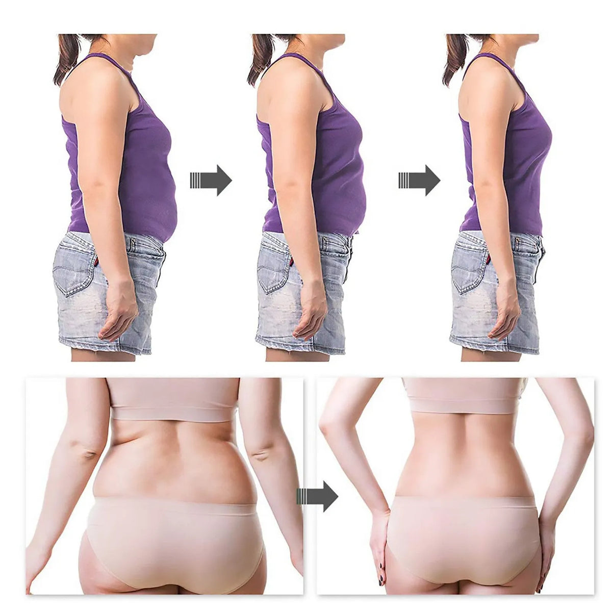 Brown herbal slimming belly button patch for big belly and waist tightening, 30PC navel patch box
