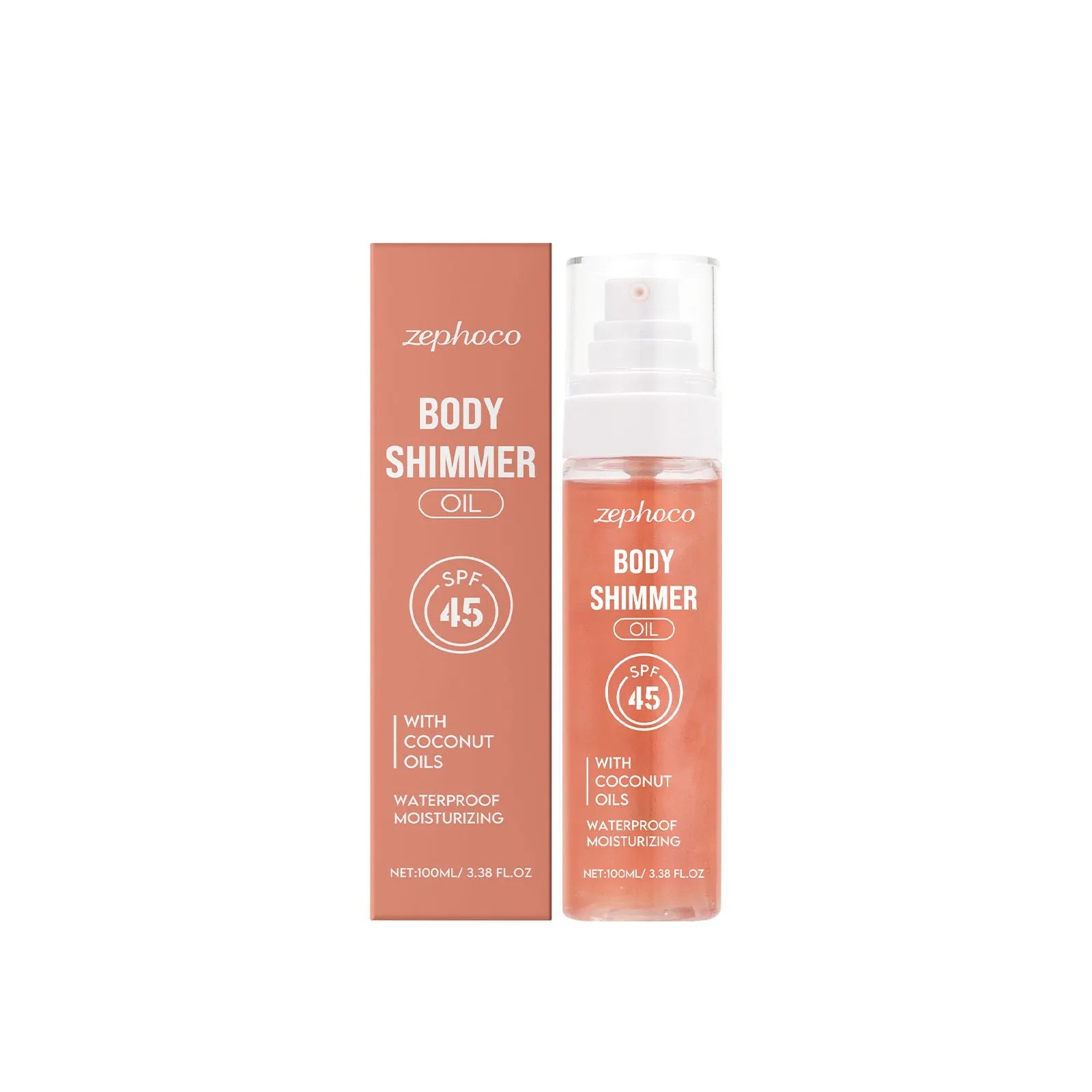100ML bottle of sun protection body oil with coconut oil and avocado oil