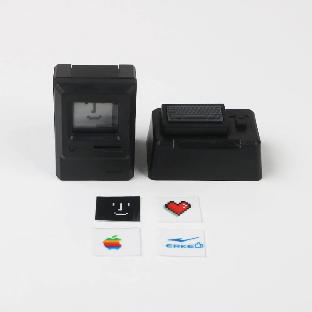 Macintosh transparent retro mechanical keyboard keycap for JKDK axis keyboards with Type-C connection