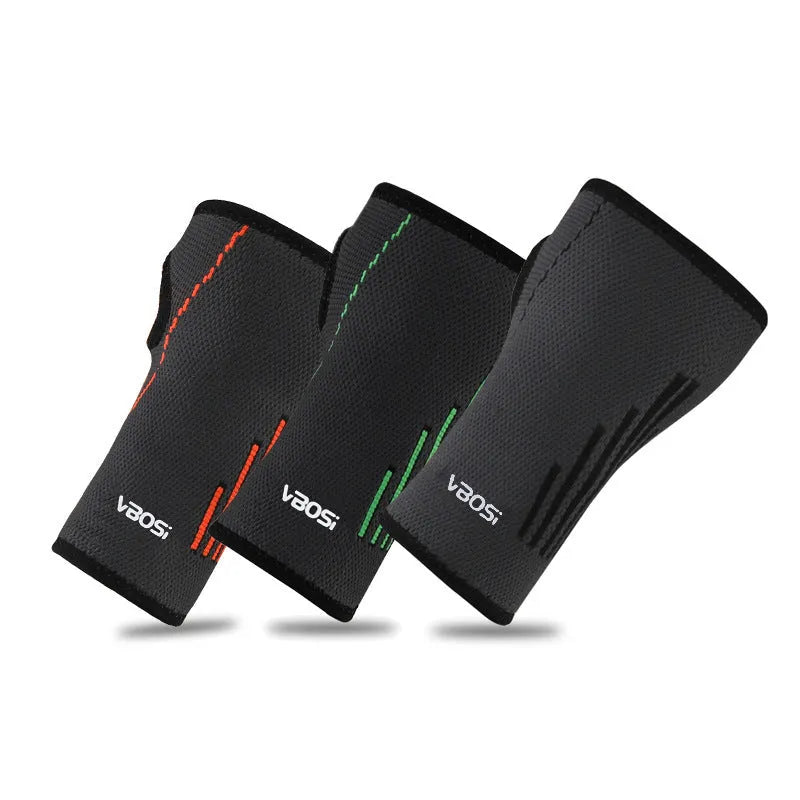 Adult wrist guard for tennis badminton basketball cycling in black single pack