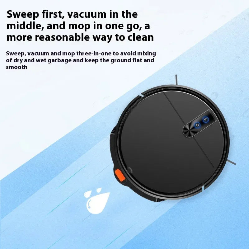 Black or white sweeping robot vacuum cleaner with remote control for automated floor cleaning