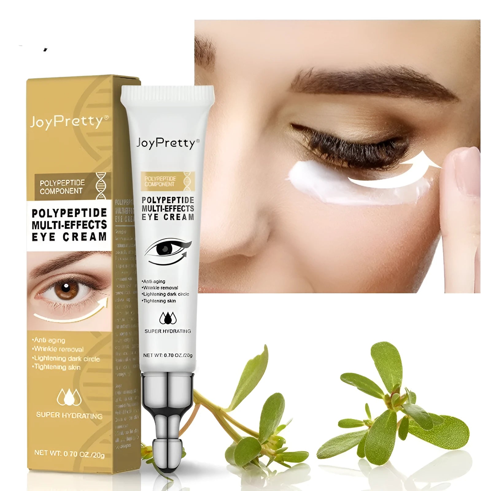 20g peptide eye cream for dark circles and puffiness in light cream formula
