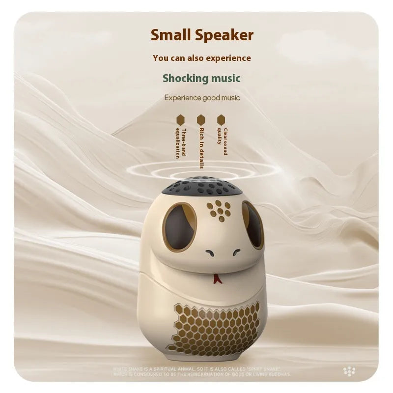 TK900 White wireless Bluetooth speaker with LED lighting on compact plastic housing