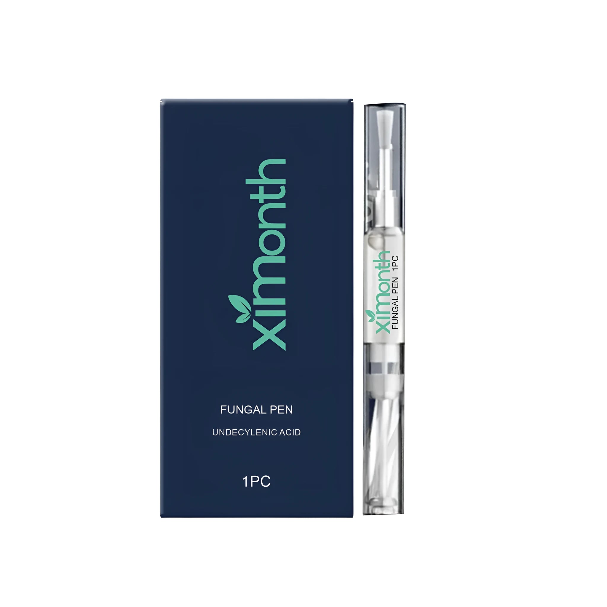 A single antibacterial nail pen for treatment and repair, shown with cap removed.