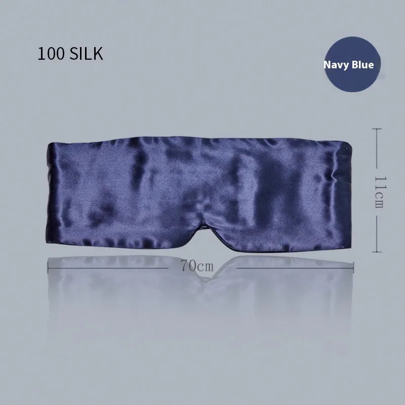 Mulberry silk sleep eye mask for light blocking in multiple colour choices