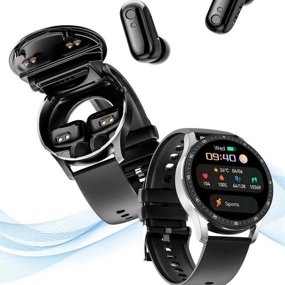 X7 smart watch with Bluetooth headset functionality showing large touch screen on wrist