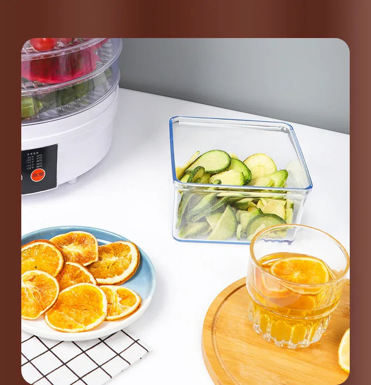 7-layer stainless steel food dehydrator with UK plug for home fruit and vegetable drying