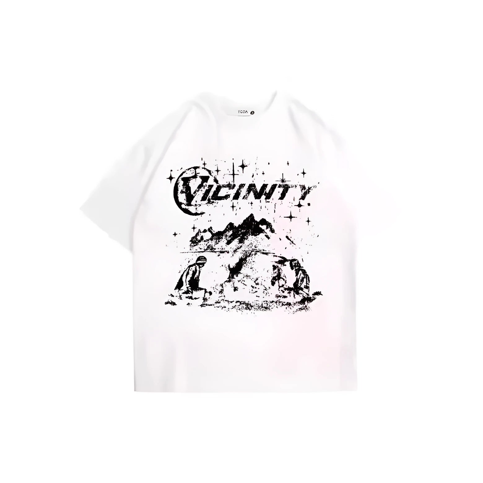 Men's hip hop print t-shirt with retro graphics on polyester fabric in multiple sizes
