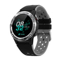 GPS smart watch with silicone sports bracelet in multiple colour options showing tempered glass screen