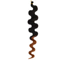 Wine red 24-inch big wave synthetic wig extension on display