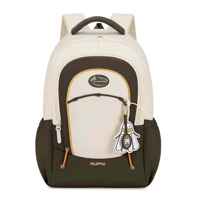 Leisure travel backpack with curved shoulder straps in four colour options showing 20-35L capacity