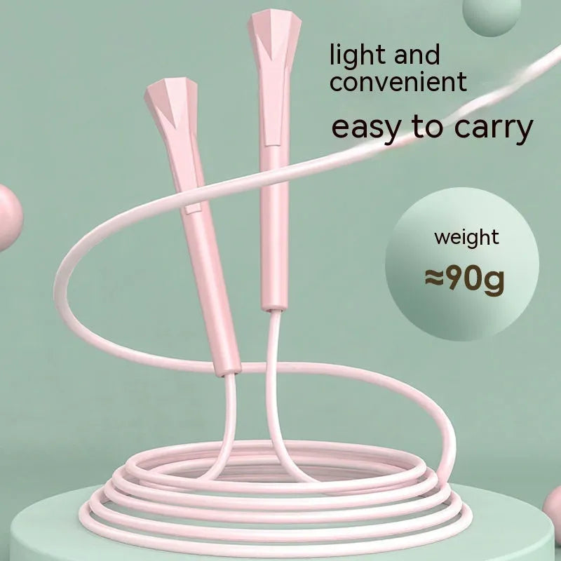 Children's PVC skipping rope, 280cm length, 5mm diameter, in black, blue, red, purple, or green
