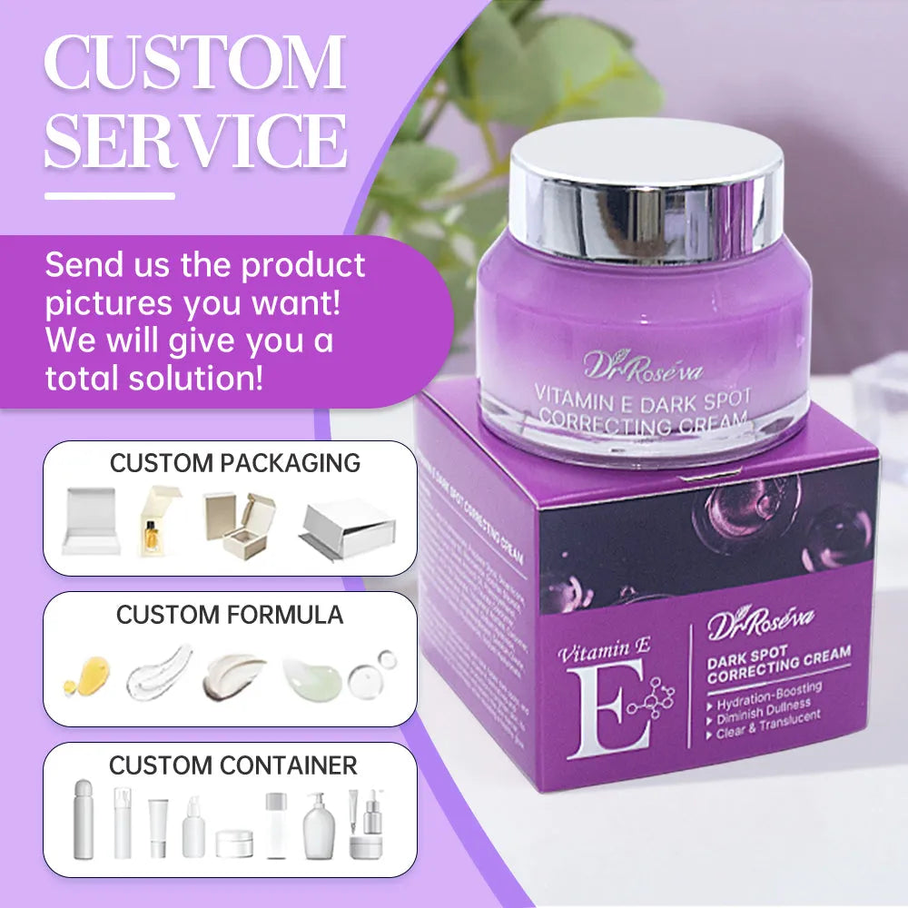 DR.ROSEVA Brightening Vitamin E Dark Spot Corrector face cream in a 50g jar