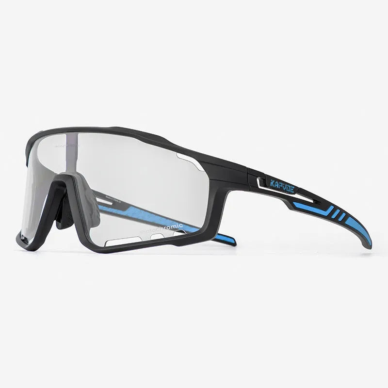 TR90 frame photochromic cycling sunglasses with semi-rimless design in multiple colour options