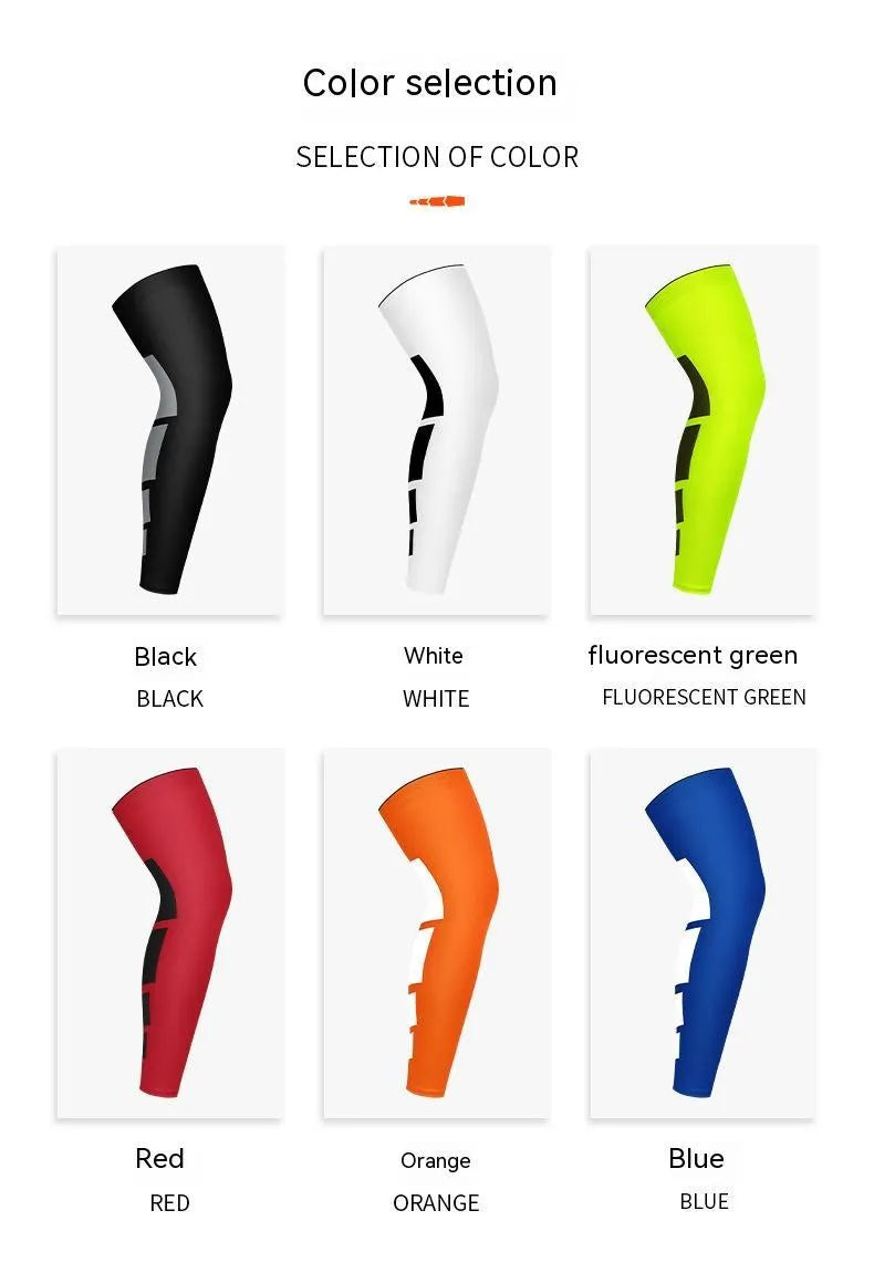 Pair of knee pads in black, blue, and fluorescent colours for basketball cycling running outdoor sports protective gear