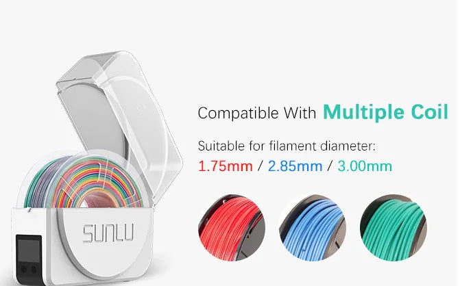 S1 Plus 3D printing consumables drying box with 48W continuous operation and compact dimensions 271x100x273mm