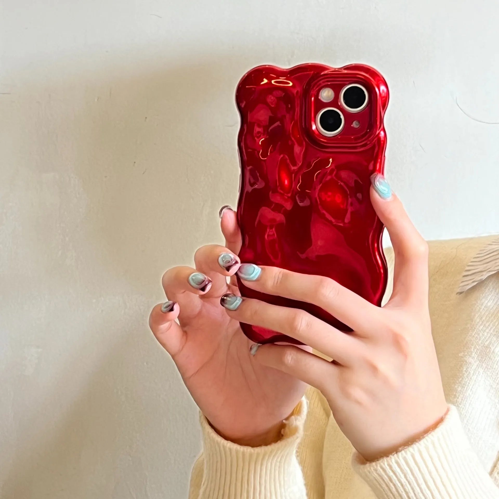 Ankela wine red TPU phone case for iPhone 16 Pro Max with full coverage anti-fall protection