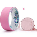 Pilates ring with TPE outer layer and ABS core, 33cm diameter, shown in pink colour option