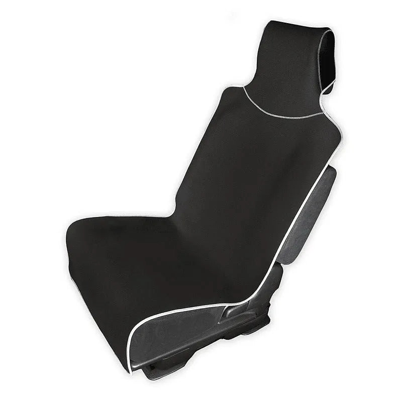 Waterproof car seat cushion in black, grey, or red with non-slip lining, universal fit for cars, trucks, and off-road vehicles.