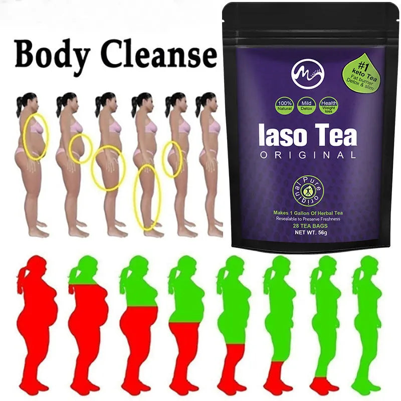 Single sachet of sugar-free instant slimming tea powder for cold mixing.