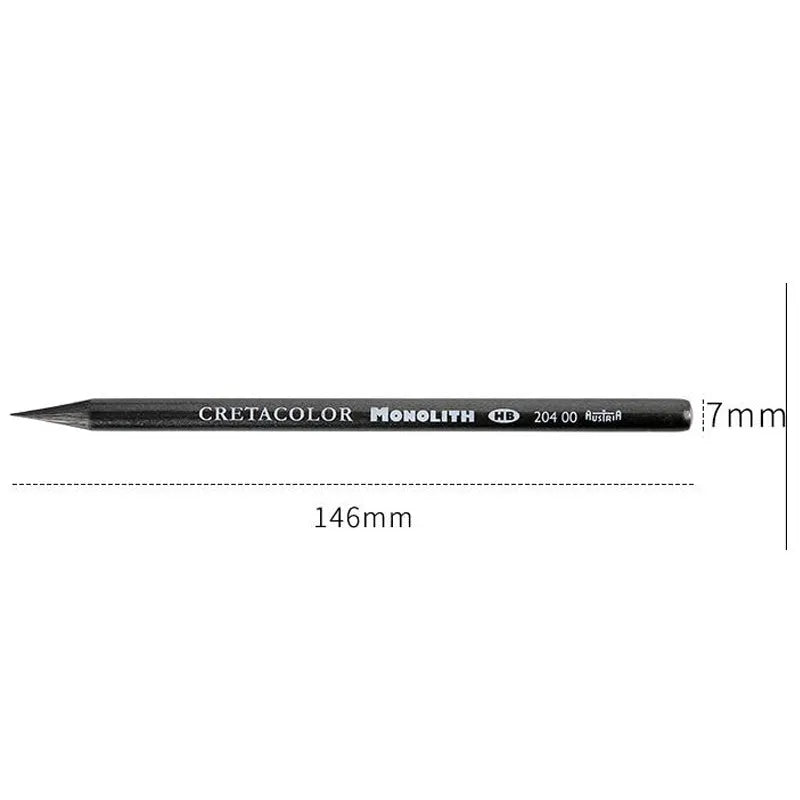 Wood-free graphite sketch pencil showing 146mm length, available in multiple hardness grades for drawing