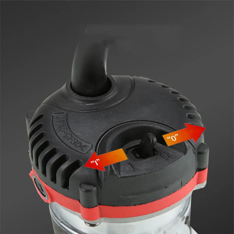800W electric wood polishing trimmer with aluminium casing and power cord