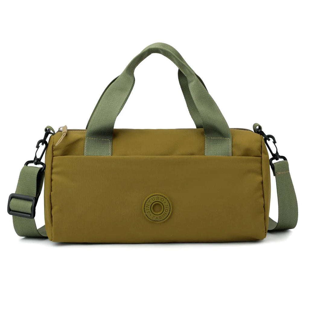 Oxford cloth one-shoulder short travel bag in solid colour, 30x14x16cm, six colour options