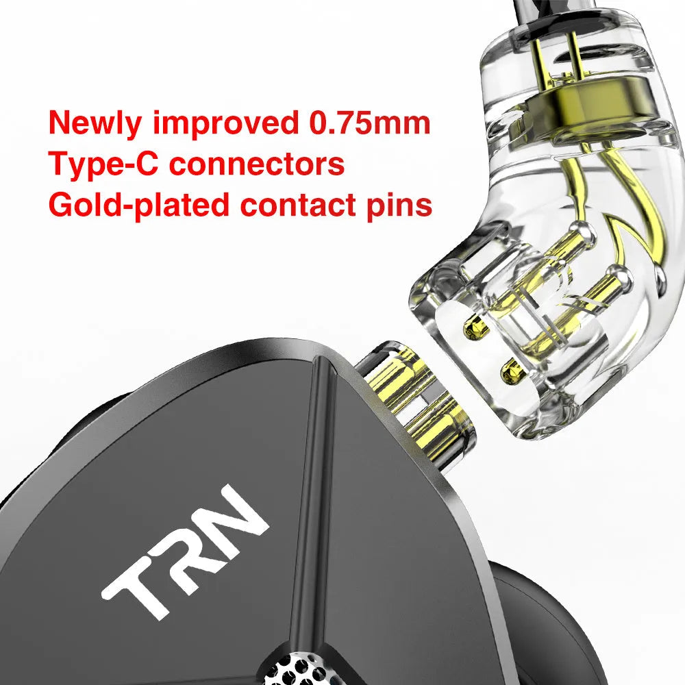 Black wired in-ear headphones with a 3.5mm straight plug and silicone ear tips.