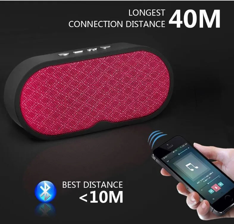 Bluetooth wireless subwoofer speaker with HD microphone in plastic casing